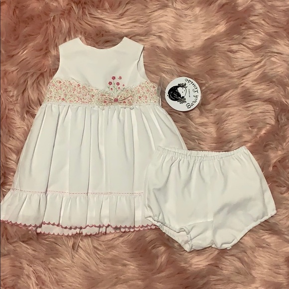 NWT Sarah Louise Girls Cotton Dress and Bloomers - Picture 3 of 3